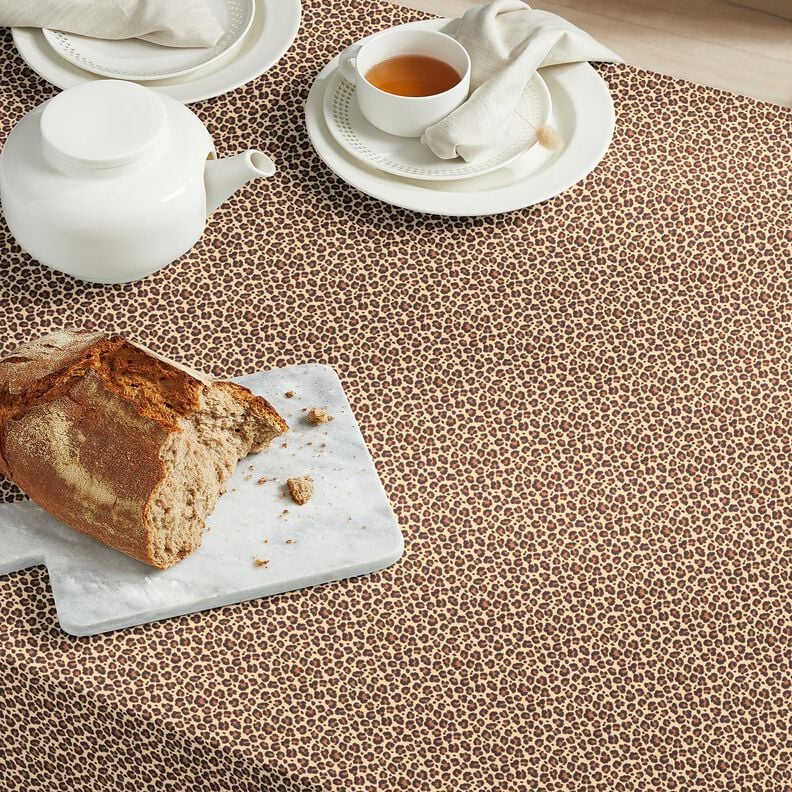 Baumwollstoff Cretonne Leo klein – beige/braun, image number 5