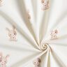 GOTS Baumwolljersey Hase mit Blume Digitaldruck – elfenbein,  thumbnail number 3