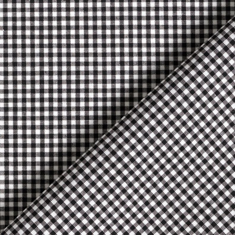 Hemdenstoff kleines Karo – schwarz/weiss,  image number 4