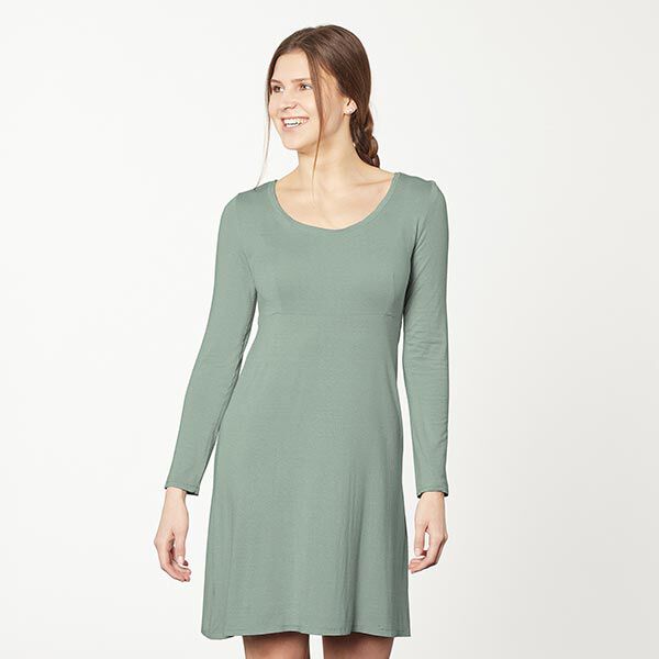 Baumwolljersey Medium Uni – schilf | Reststück 50cm