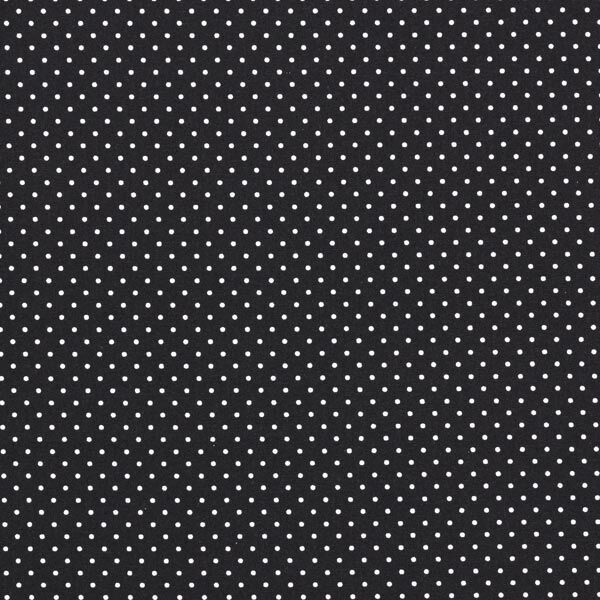 Baumwollpopeline kleine Punkte – schwarz/weiss,  image number 1