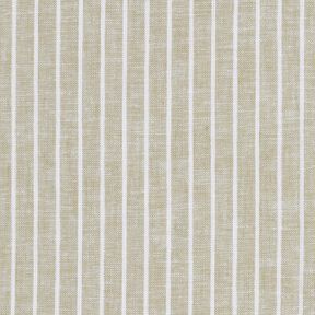 Leinen-Baumwoll-Mix breite Streifen – dunkelbeige/weiss,  Leinen-Baumwoll-Mix breite Streifen – dunkelbeige/weiss,