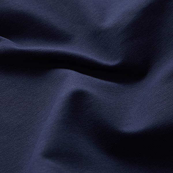 GOTS French Terry Sommersweat | Tula – marineblau | Reststück 70cm