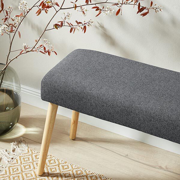 Polsterstoff helle Melange – grau | Reststück 50cm