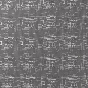 Futterstoff Jacquard Gittermuster – grau, 
