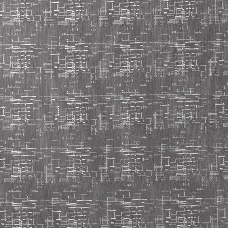 Futterstoff Jacquard Gittermuster – grau,  image number 1