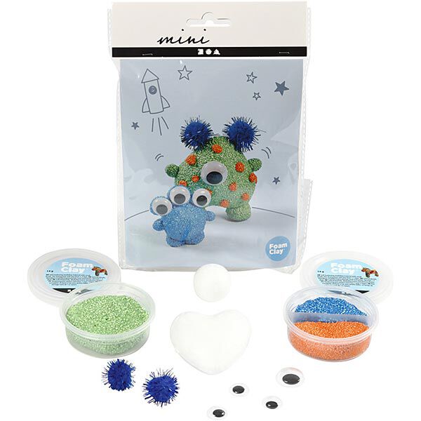 Mini Kreativ-Set Modellieren - Aliens, image number 2