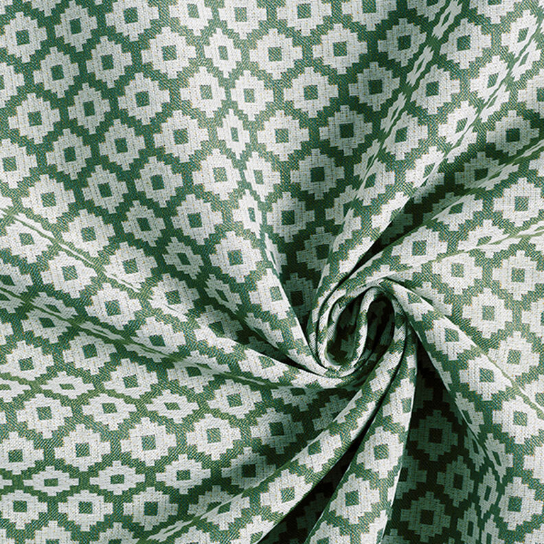 Outdoorstoff Jacquard Rauten – oliv,  image number 3