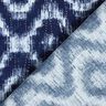 Baumwollpopeline Rauten & Glitzertropfen – indigo/weiss,  thumbnail number 4