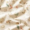 Baumwollpopeline Weltraum Entdecker Digitaldruck – beige | Reststück 100cm,  thumbnail number 2