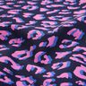 Beschichtete Baumwolle abstraktes Leo | Poppy Fabrics – nachtblau/pink,  thumbnail number 2
