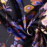 Viskosestoff Cupro Aquarellblumen – schwarz/blaulila,  thumbnail number 3