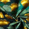 Baumwolljersey Ginkgo | Glitzerpüppi – dunkelgrün/altgold,  thumbnail number 3