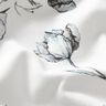 Baumwolljersey Tintenzeichnung Mohnblumen Digitaldruck – elfenbein/schwarzblau,  thumbnail number 2