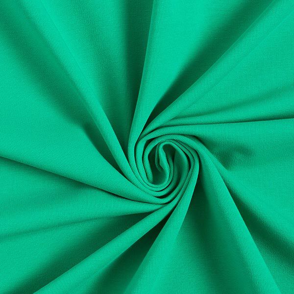 Leichter French Terry Uni – grün | Reststück 130cm