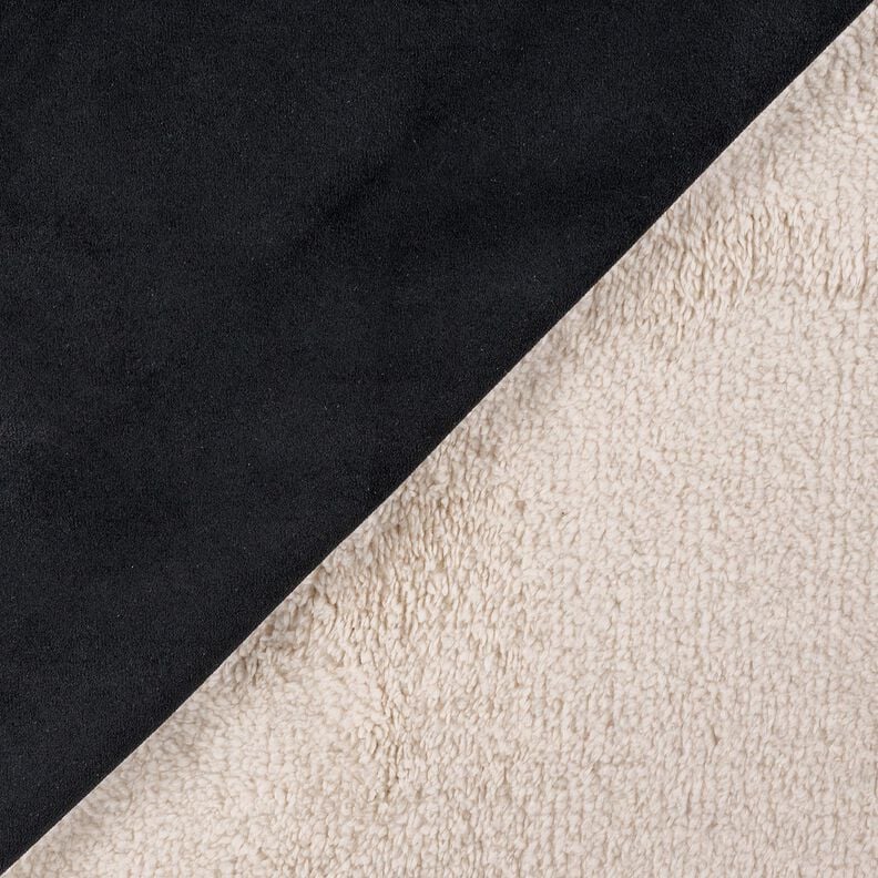 Velours mit Sherpa-Fellabseite – schwarz, image number 3