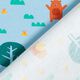 Baumwolljersey Biene und Bär | PETIT CITRON – hellblau,  thumbnail number 4