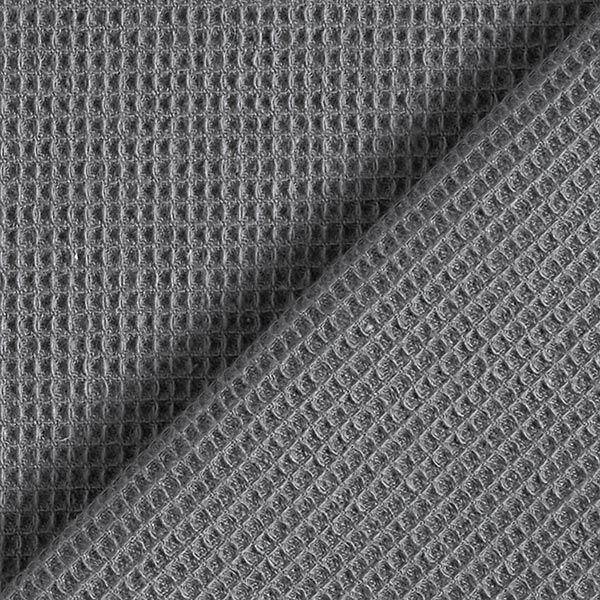 Waffelpiqué Mini – dunkelgrau | Reststück 50cm