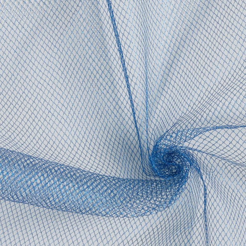 Tüll Metallic – blau,  image number 4