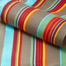 Outdoor Liegestuhlstoff Längsstreifen 44 cm – taupe/helltürkis,  thumbnail number 3