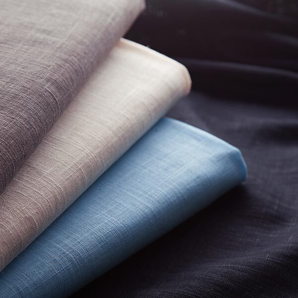 Leinen Medium – navy | Reststück 100cm
