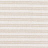 Baumwollstoff Gitterstruktur Querstreifen – beige/weiss,  thumbnail number 1