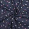 Babycord Herzen Foliendruck | by Poppy – nachtblau/silber,  thumbnail number 3