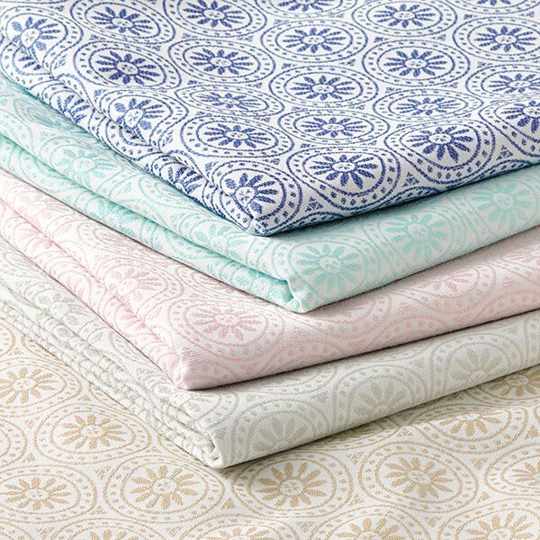 Outdoorstoff Jacquard Kreis-Ornamente – anemone/wollweiss,  image number 5