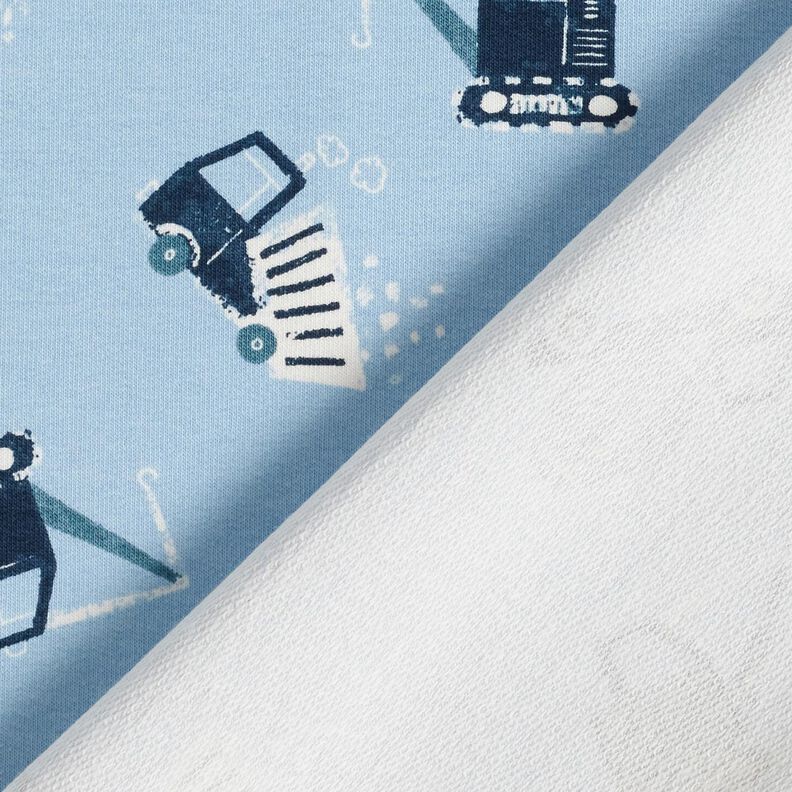 French Terry Sommersweat Baustelle – hellblau, image number 4