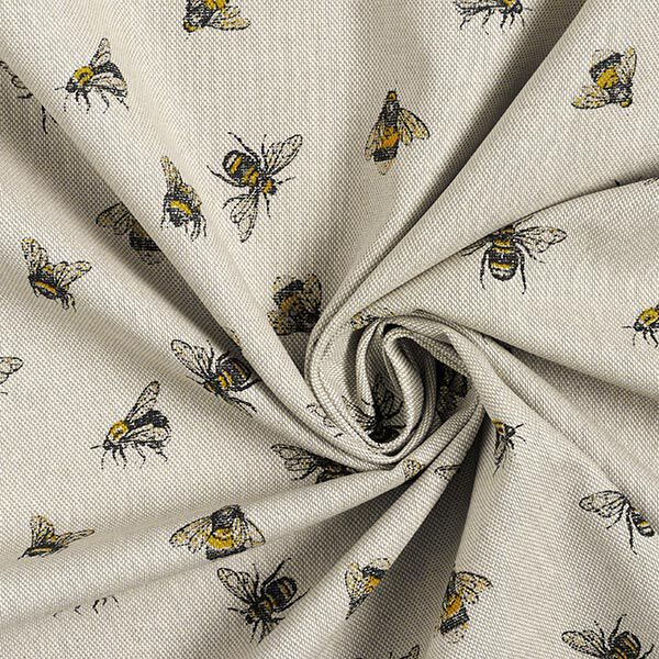 Dekostoff Halbpanama Bienchen – natur,  image number 3