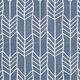 Dekostoff Halbpanama Pfeilmuster – blaugrau,  thumbnail number 1