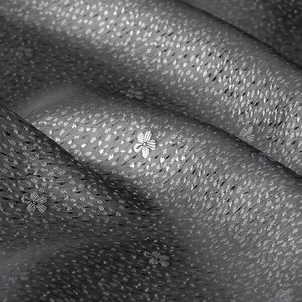 Futterstoff Jacquard Blumen – grau, image number 4