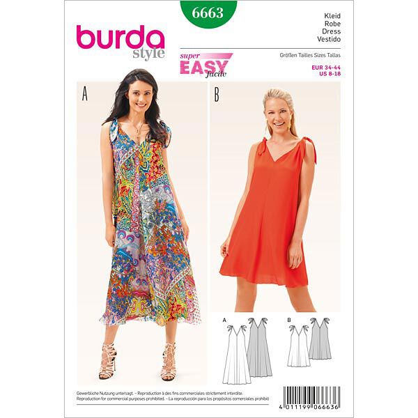 Kleid | Burda 6663 | 34-44,  image number 1