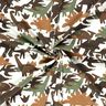 Baumwolljersey Camouflage Dinosaurier – elfenbein/maronenbraun,  thumbnail number 3
