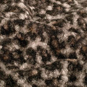 Strick-Bouclé Leo – schwarz/rehbraun, 