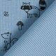 Waffeljersey Waldtiere – stahlblau/schwarz,  thumbnail number 4