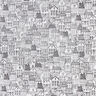 Dekostoff Jacquard Dorf in Linien-Kunst – schwarz/weiss,  thumbnail number 1