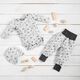 GOTS Baumwolljersey Aquarell-Blumenwiese – nebelgrau/stahlblau,  thumbnail number 7