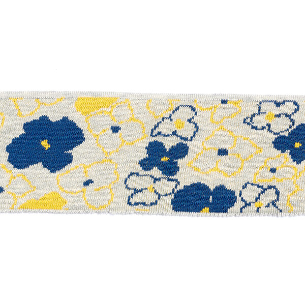 GOTS Bio Strickbündchen CUFF ME REMEMBER ME Forget-Me-Not [140 cm | 7,5 cm] | Albstoffe,  image number 3