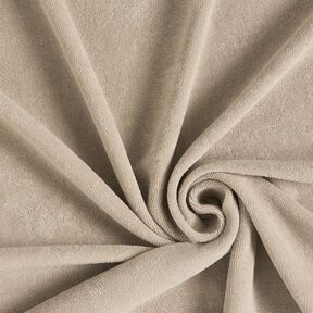 Frotteestoff Stretch Uni – hellbeige, 