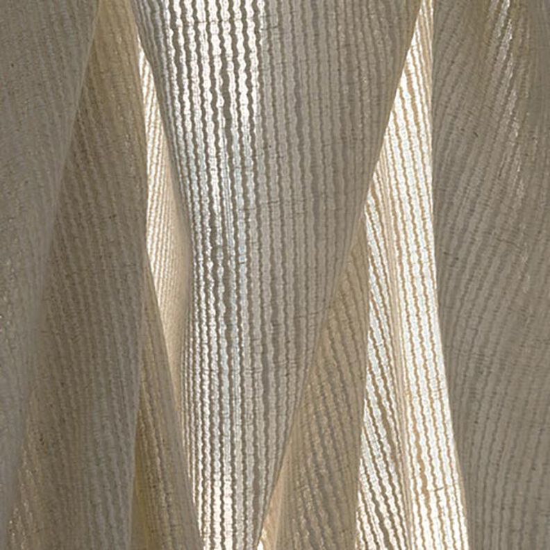 Gardinenstoff eingewebte Struktur 300 cm – hellbeige,  image number 9