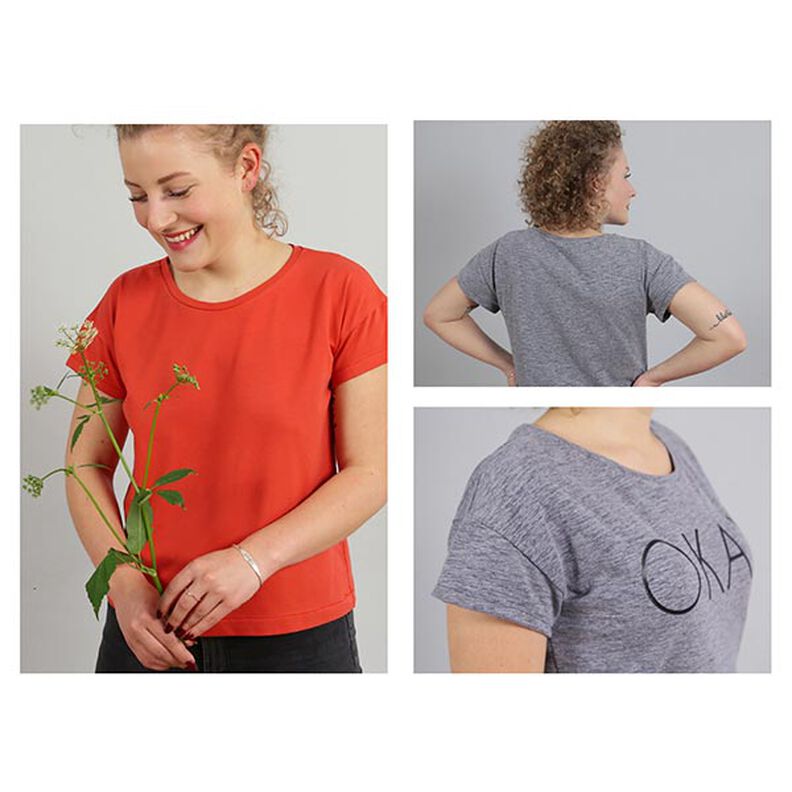 FRAU TINA Lässiges Basicshirt mit kurzen Ärmeln | Studio Schnittreif | XS-XXL,  image number 2