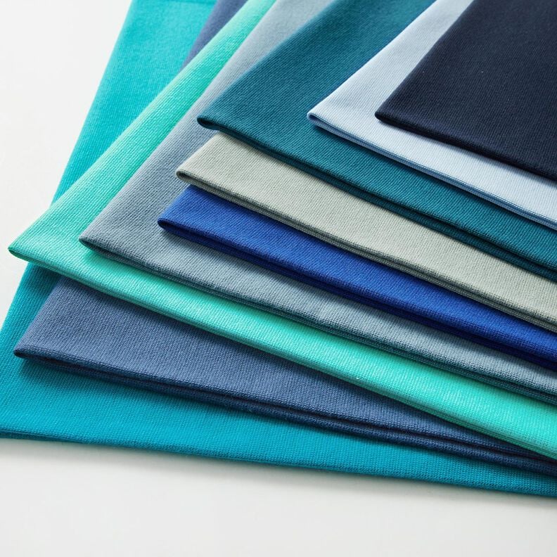 Bündchenstoff Uni – jeansblau, image number 5