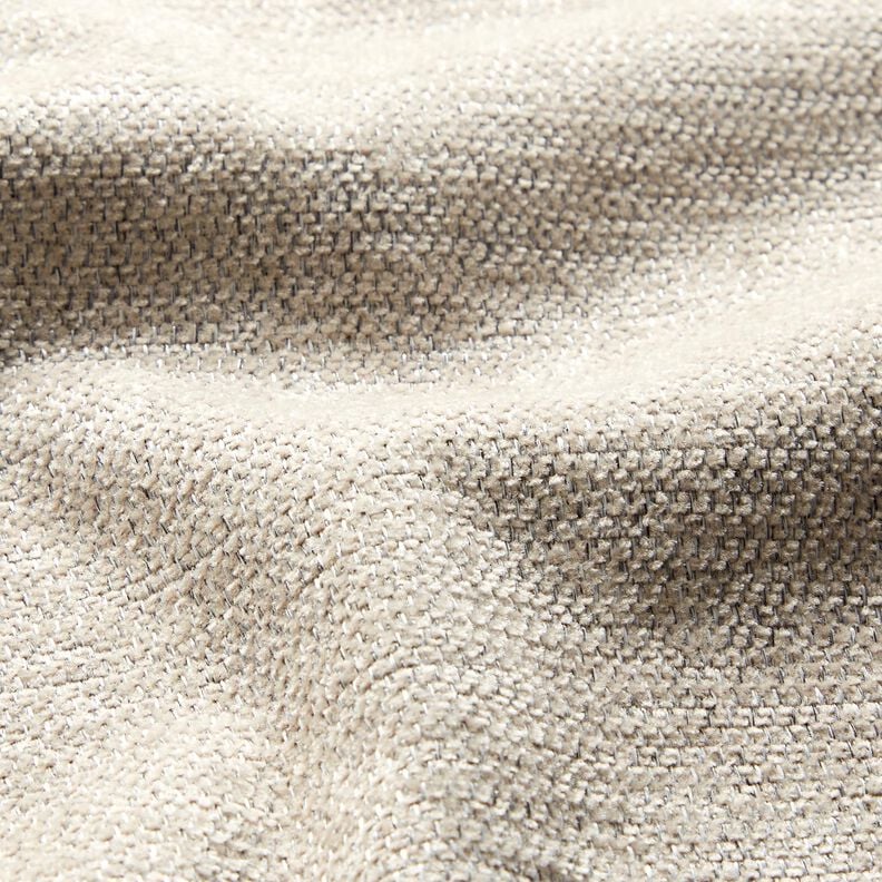 Polsterstoff Chenille Melange – cashew/silbergrau, image number 2