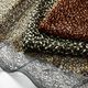Spitzenstoff Blumenranken & Pailletten – schwarz/gold,  thumbnail number 6