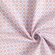 Baumwollpopeline kleine Ethno-Blumen – nebelgrau,  thumbnail number 3
