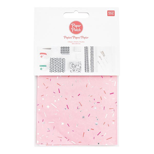 Paper Patch Set Konfetti Neon | Rico Design – pink,  image number 1