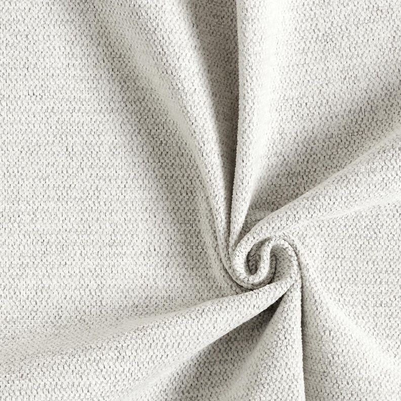 Polsterstoff Chenille Melange – wollweiss/silbergrau, image number 1
