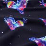 Baumwolljersey Colorful Hearts | Glitzerpüppi  – nachtblau/himbeere,  thumbnail number 2