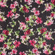 Viskose Chiffon verwischte Blumen – schwarz,  thumbnail number 1